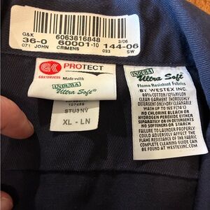 Indura Ultra Soft Navy Flame Resistant Work Shirt